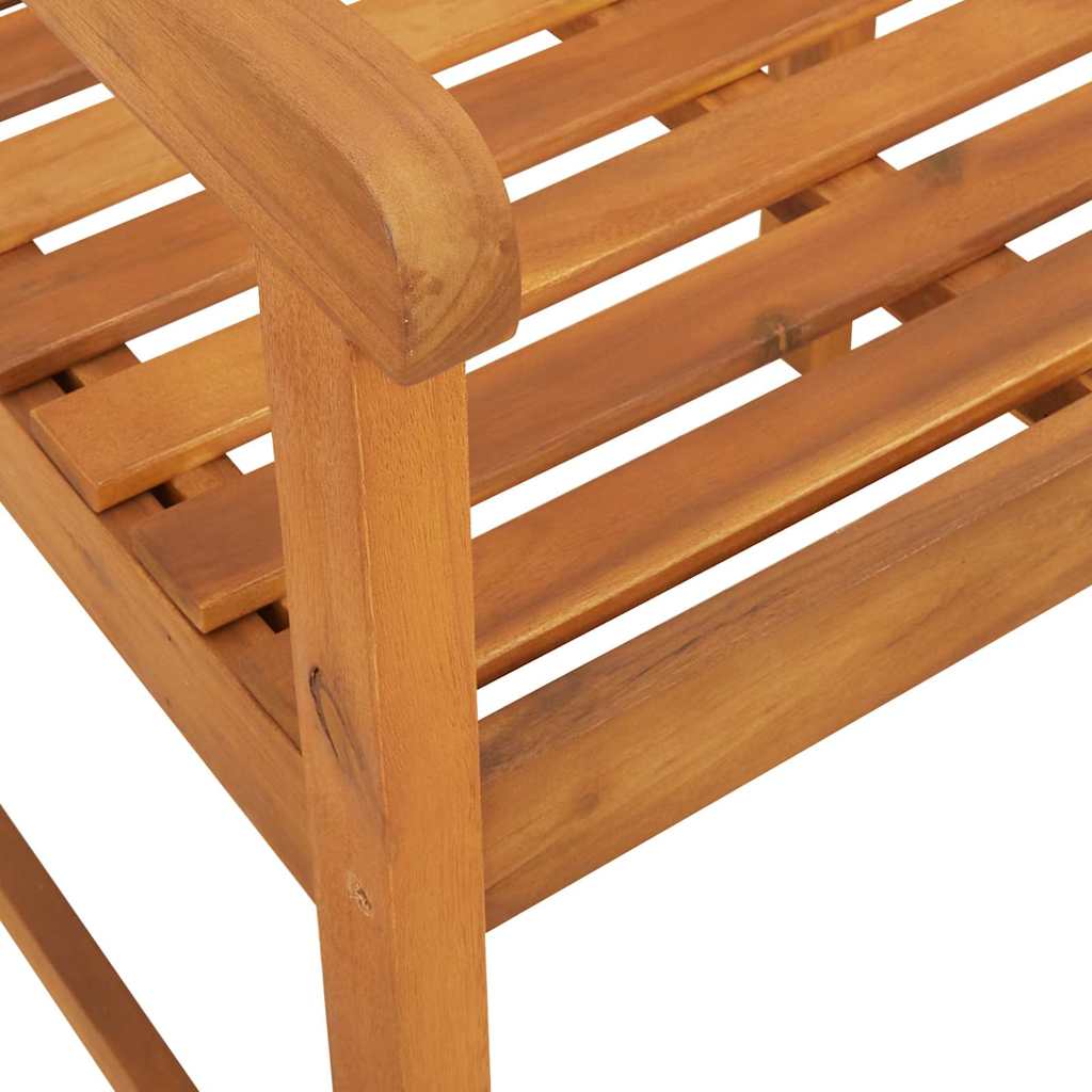 Hage Stol 2 pcs Brun 56 x 56 x 90 cm Massivt akasietre