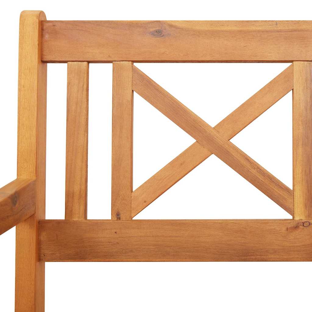 Hage Stol 2 pcs Brun 56 x 56 x 90 cm Massivt akasietre