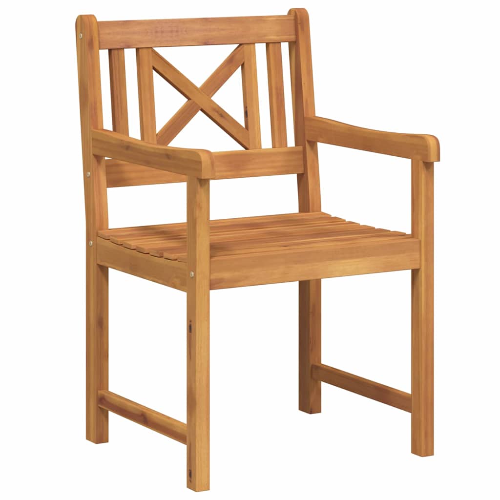 Hage Stol 2 pcs Brun 56 x 56 x 90 cm Massivt akasietre