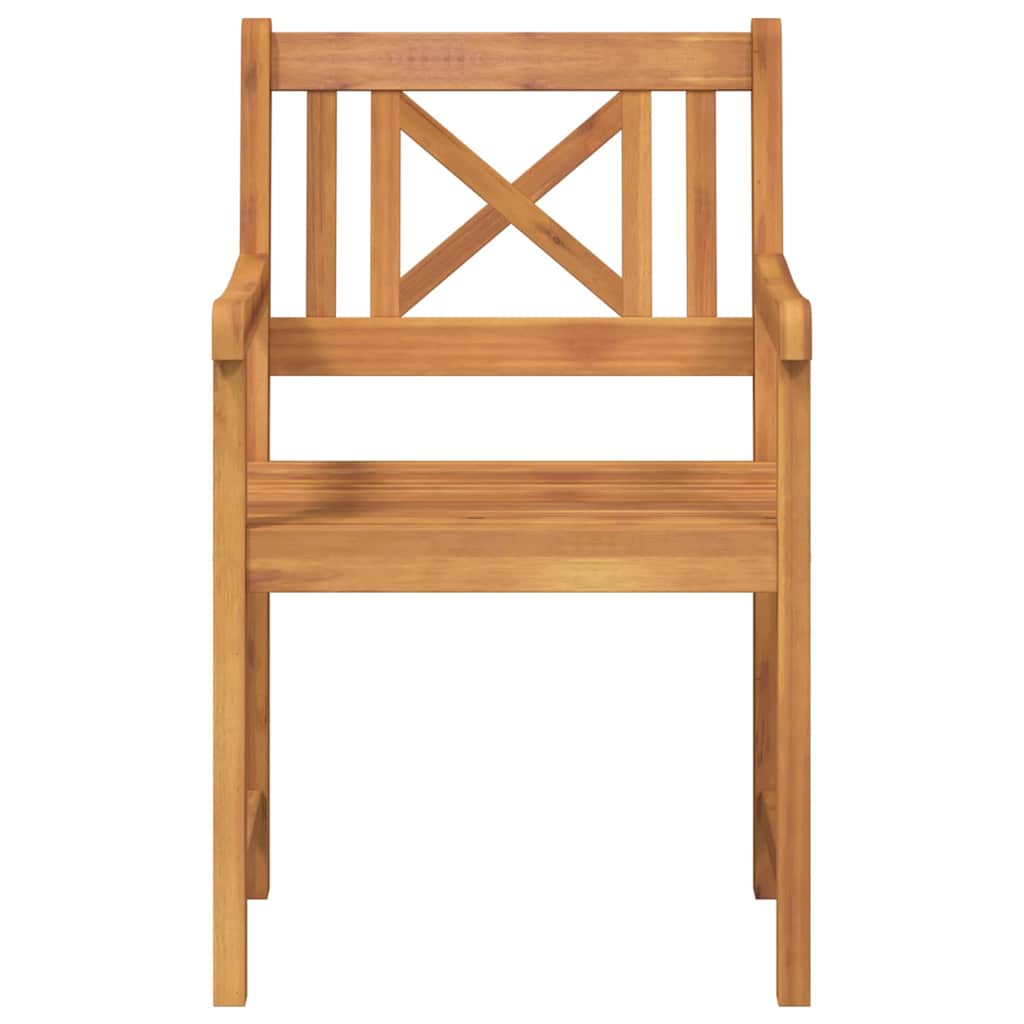 Hage Stol 2 pcs Brun 56 x 56 x 90 cm Massivt akasietre