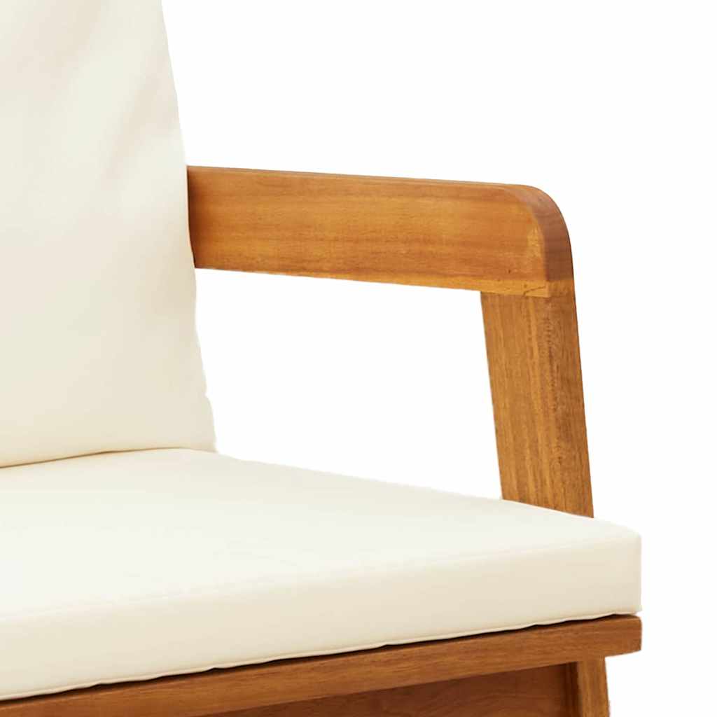 Hagebenk med puter 115x65x71 cm Solid akasietre
