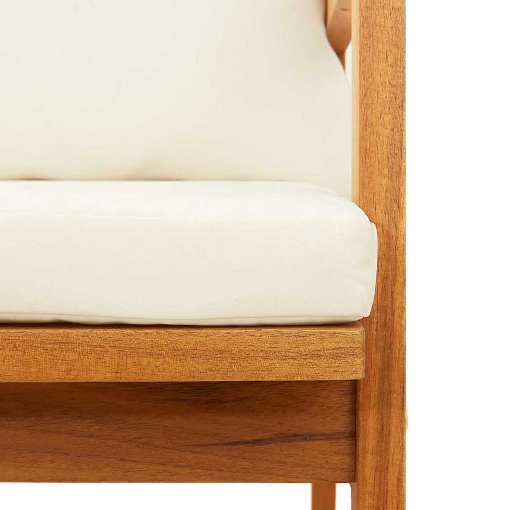 Hagebenk med puter 115x65x71 cm Solid akasietre