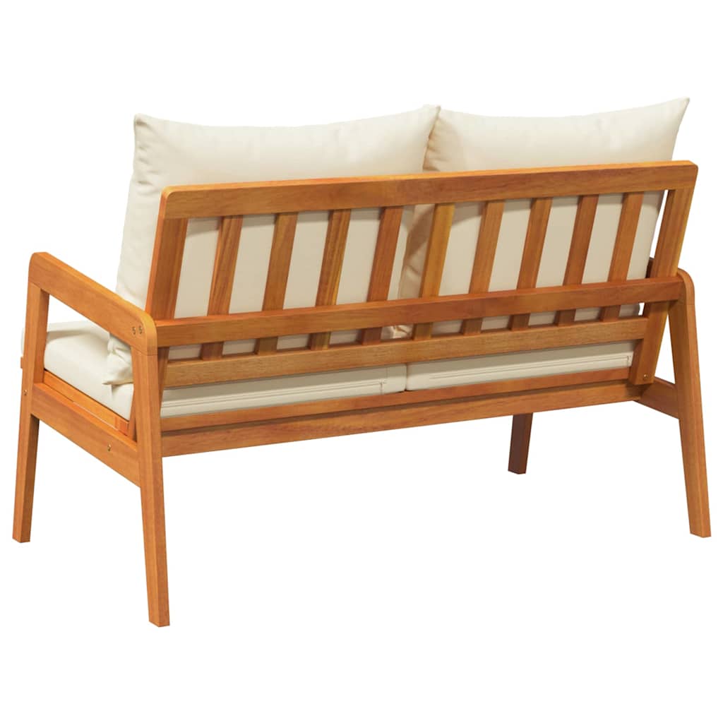 Hagebenk med puter 115x65x71 cm Solid akasietre