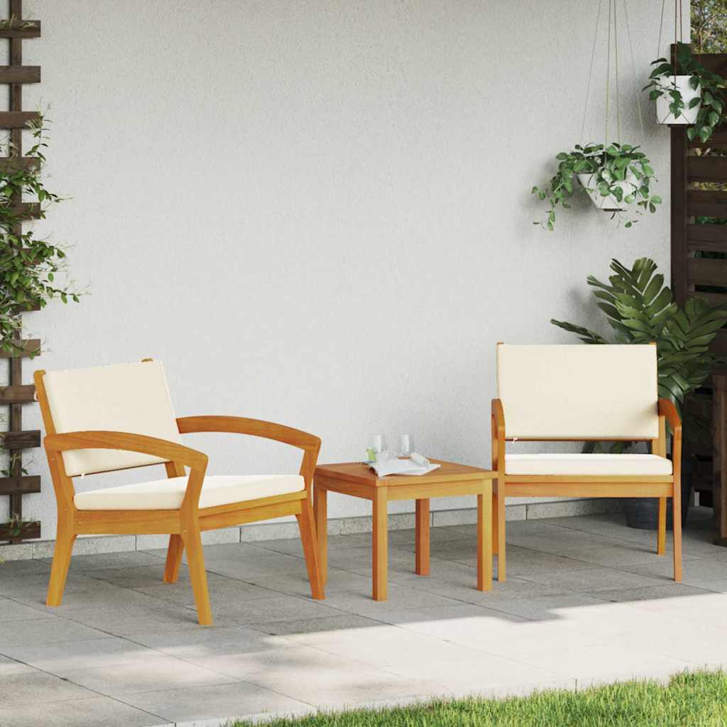 Hagemøbler 2 stk 59,5x70,5x72,5 cm Solid akasietre