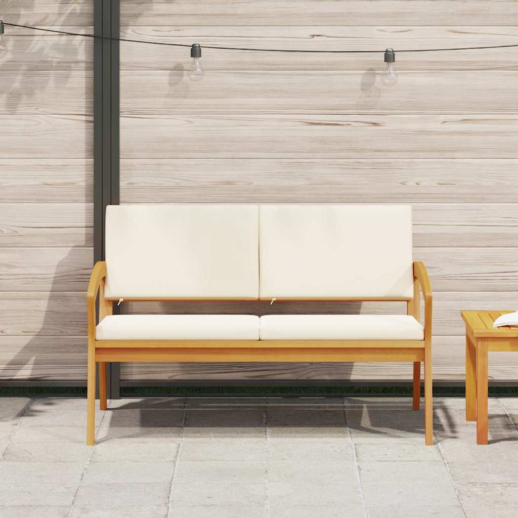 Hagebenk med puter 115x70x72 cm Massivt akasietre