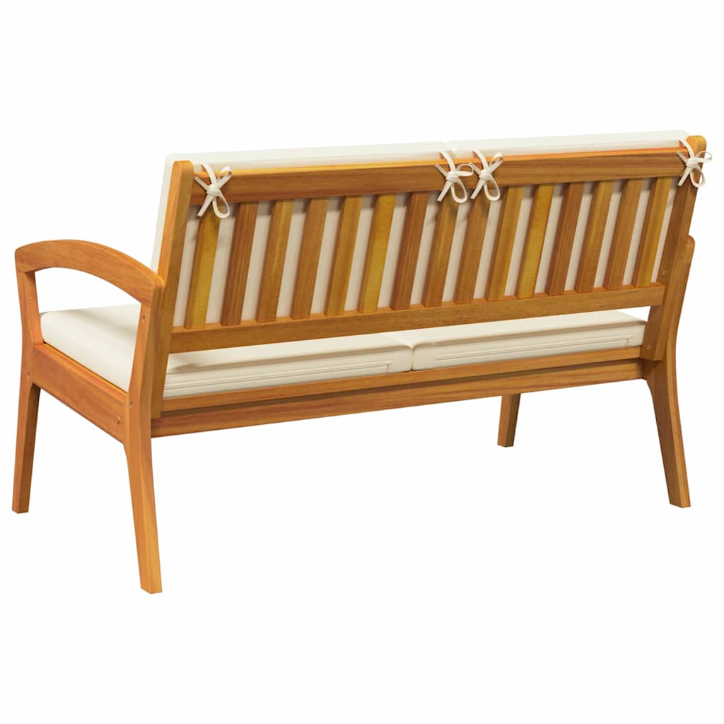 Hagebenk med puter 115x70x72 cm Massivt akasietre