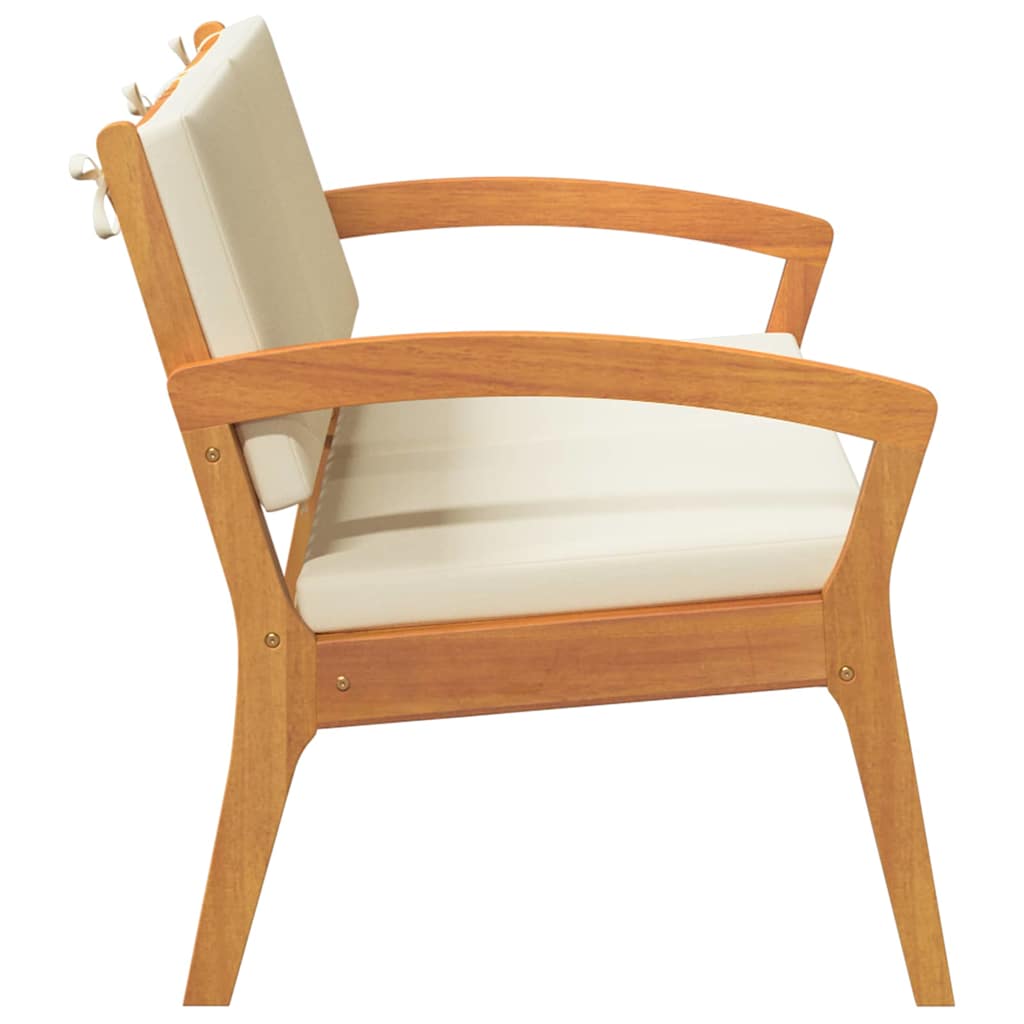 Hagebenk med puter 115x70x72 cm Massivt akasietre
