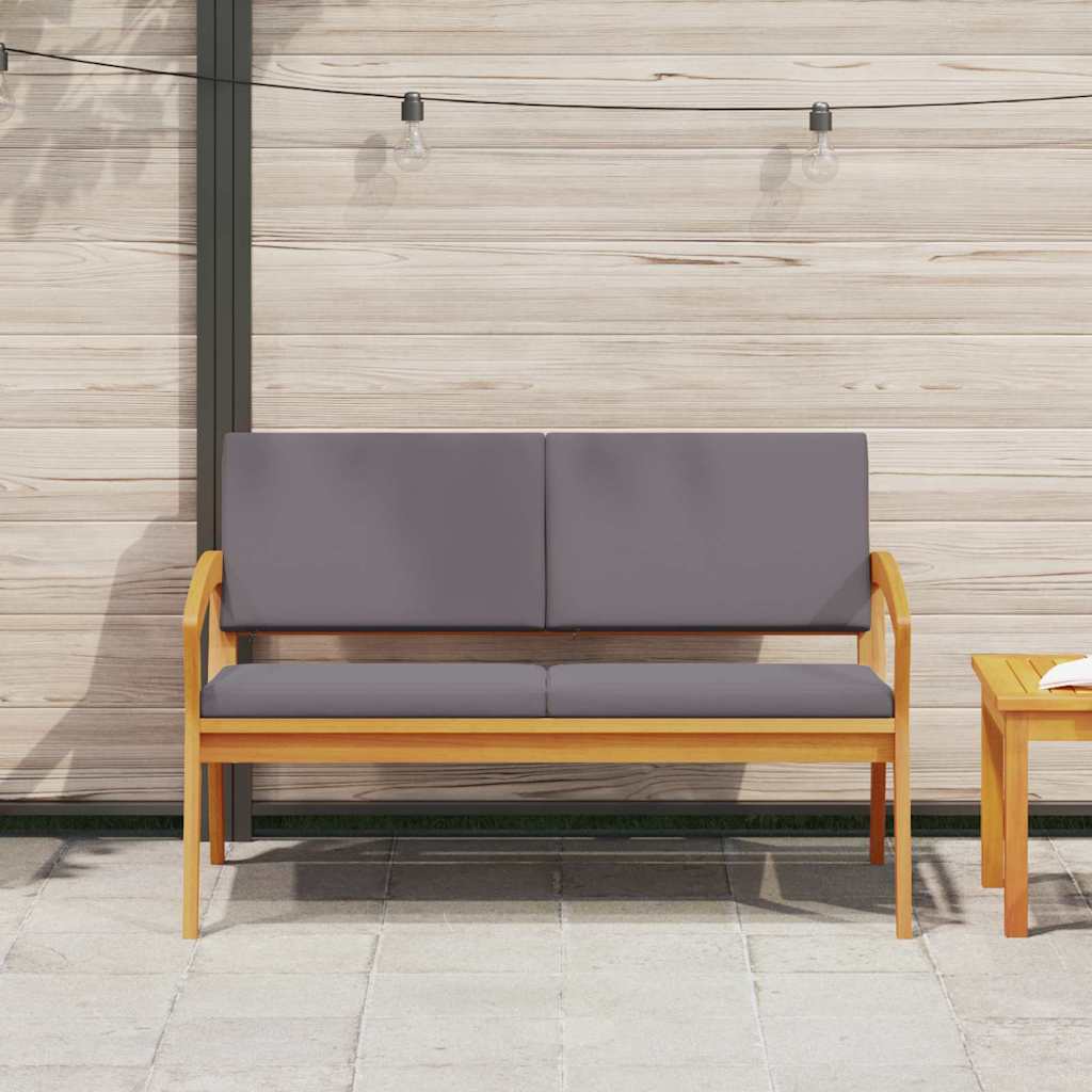 Hagebenk med puter 115x70x72 cm Solid akasietre