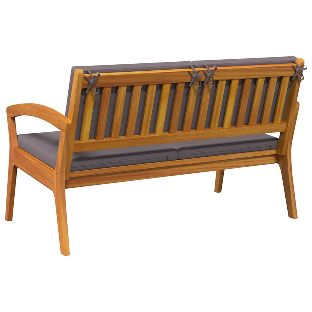 Hagebenk med puter 115x70x72 cm Solid akasietre