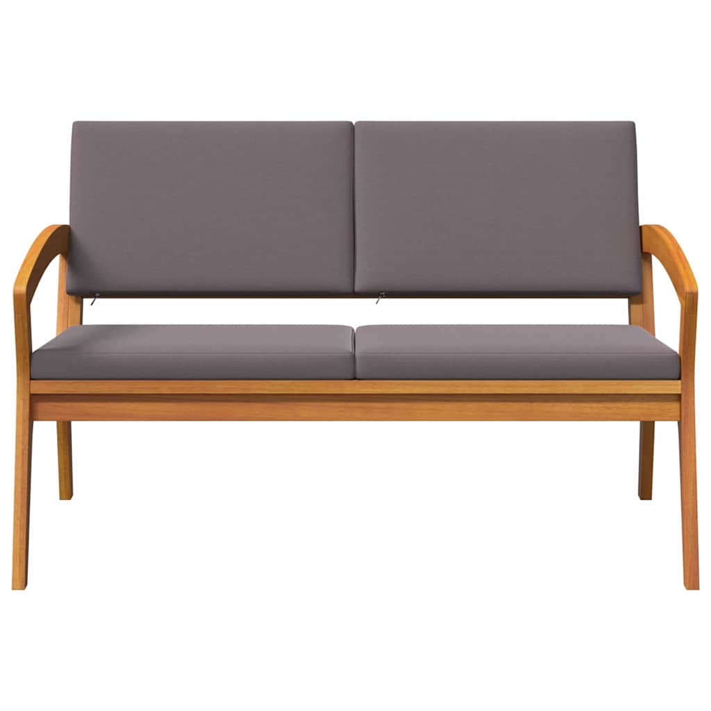 Hagebenk med puter 115x70x72 cm Solid akasietre