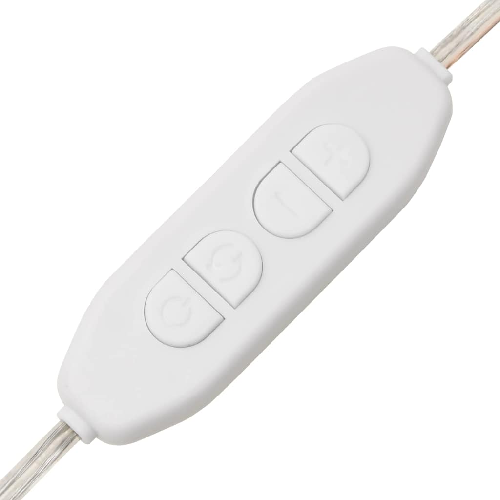 Sminkebord med Speil og LED Lys Svart Eik Konstruert Tre