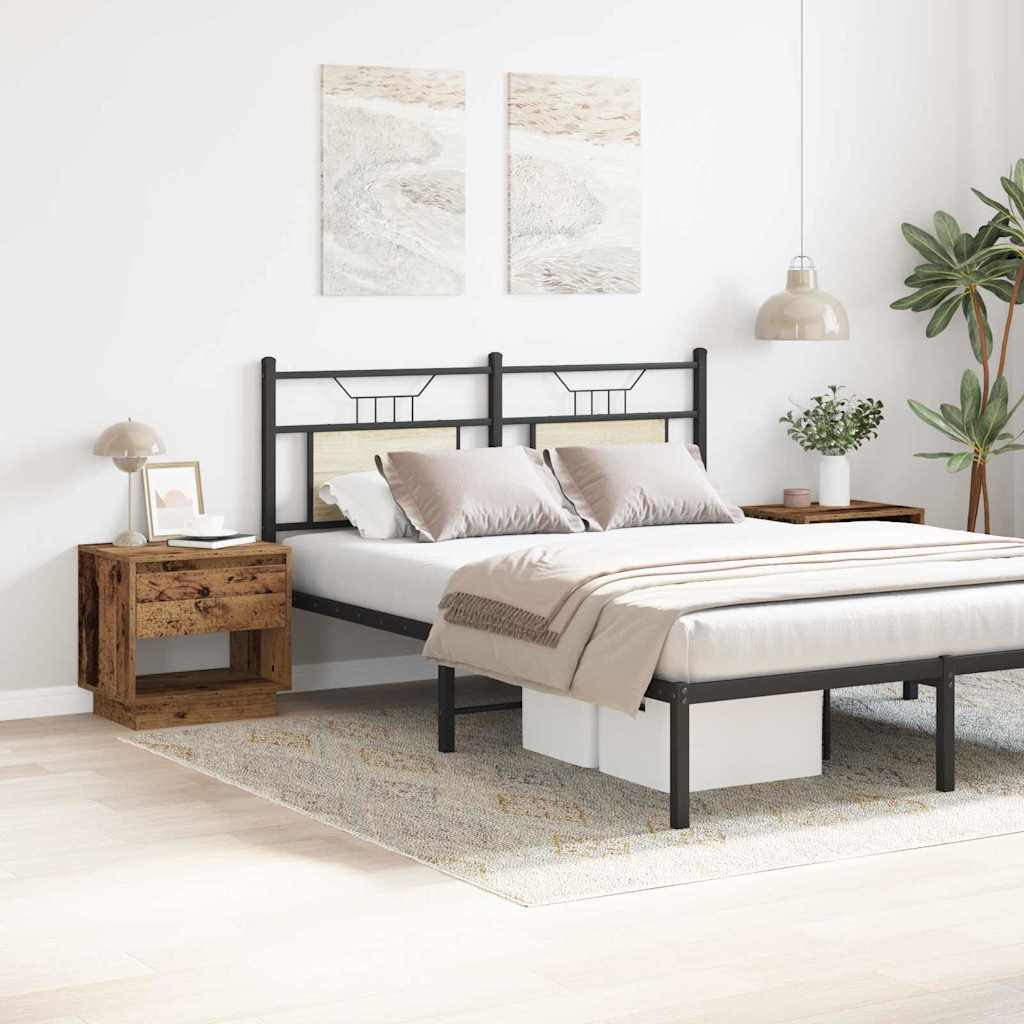 Nattbord 2 pcs Gammelt tre 45 x 34 x 44 cm Konstruert tre