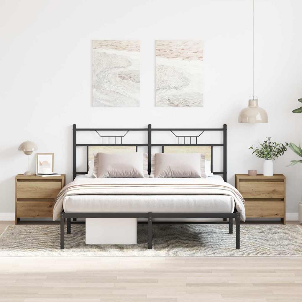 Nattbordskap 2 pcs artisan eik 45 x 34 x 44.5 cm Konstruert tre