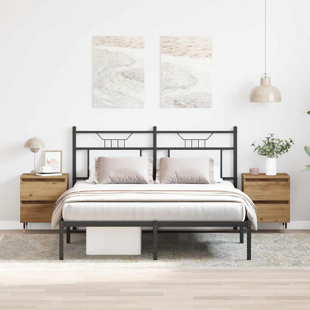 Nattbordskap 2 pcs artisan eik 40 x 35 x 50 cm Konstruert tre