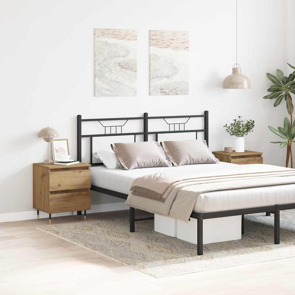 Nattbordskap 2 pcs artisan eik 40 x 35 x 50 cm Konstruert tre