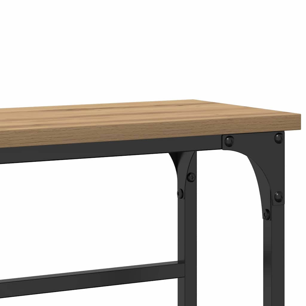 Konsollbord i Artisan Eik 75x19,5x75 cm Laget av Ingeniørtre og Stål