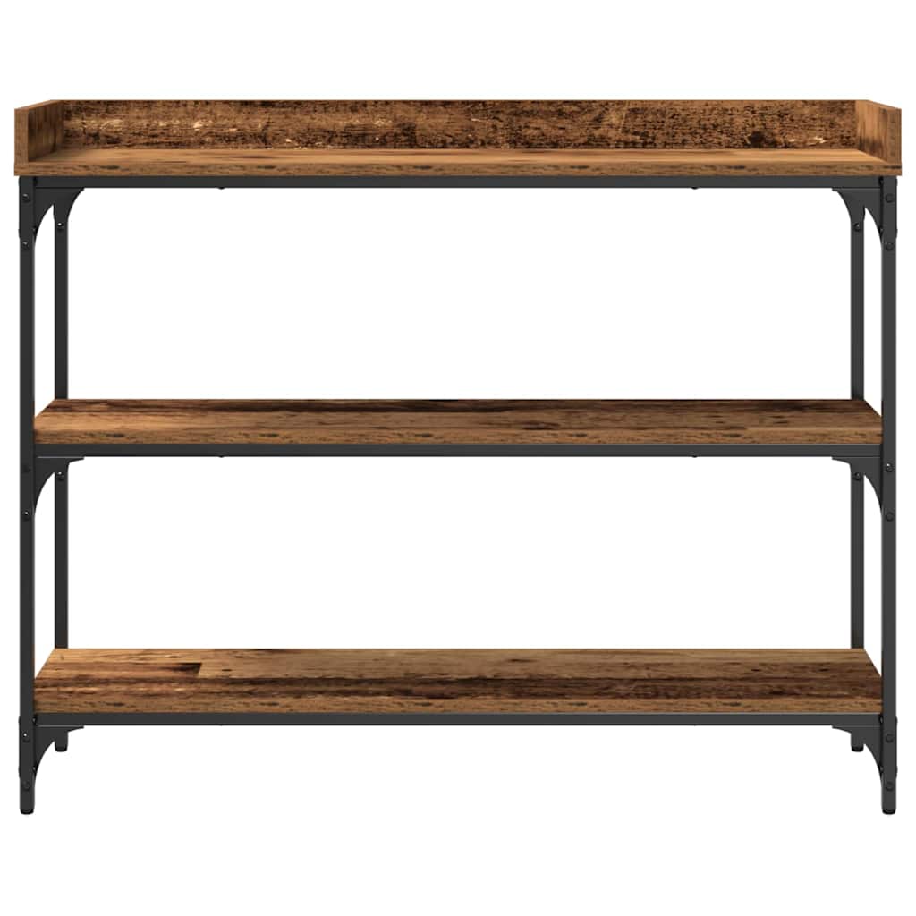 Konsollbord Gamle Tre 100x30x80 cm Ingeniørtre og Stål