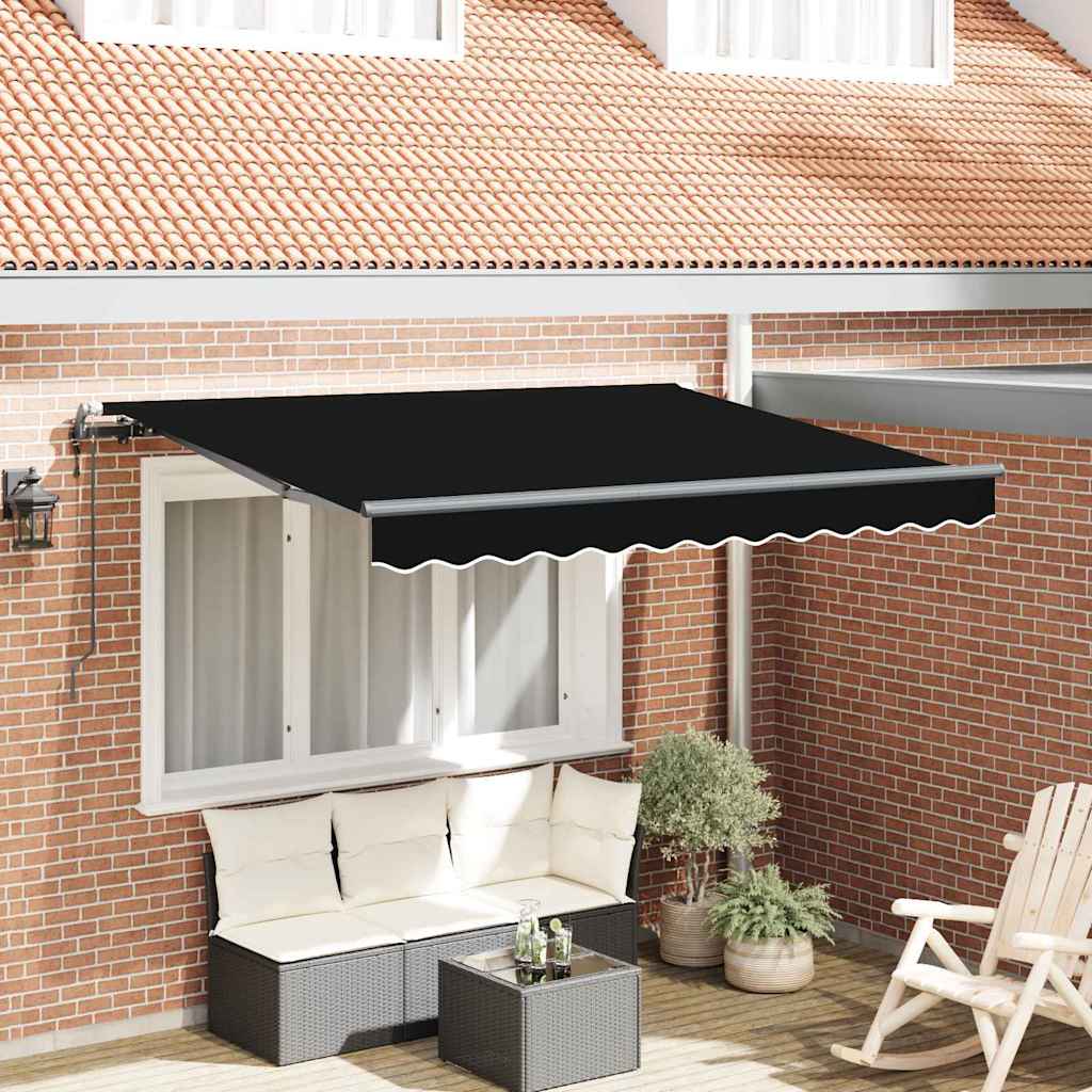 Innvendbar Markise Svart og Anthracite