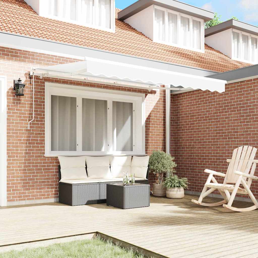 Innvendbar Markise Hvit 350x200 cm 350 x 200 cm 3,5 x 2 m