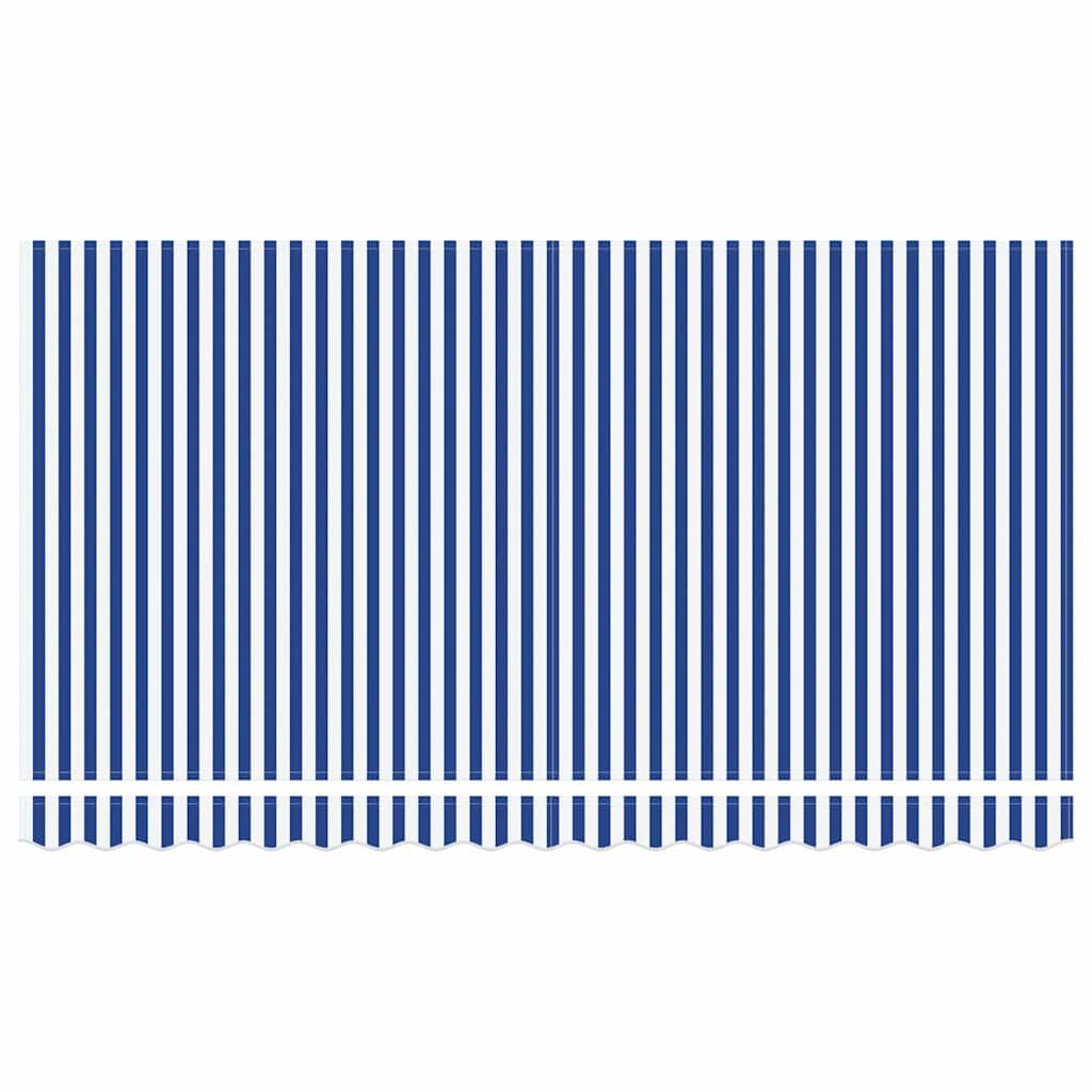 Innvendbar Markise Blå og hvit 400x200 cm 400 x 200 cm 4 x 2 m