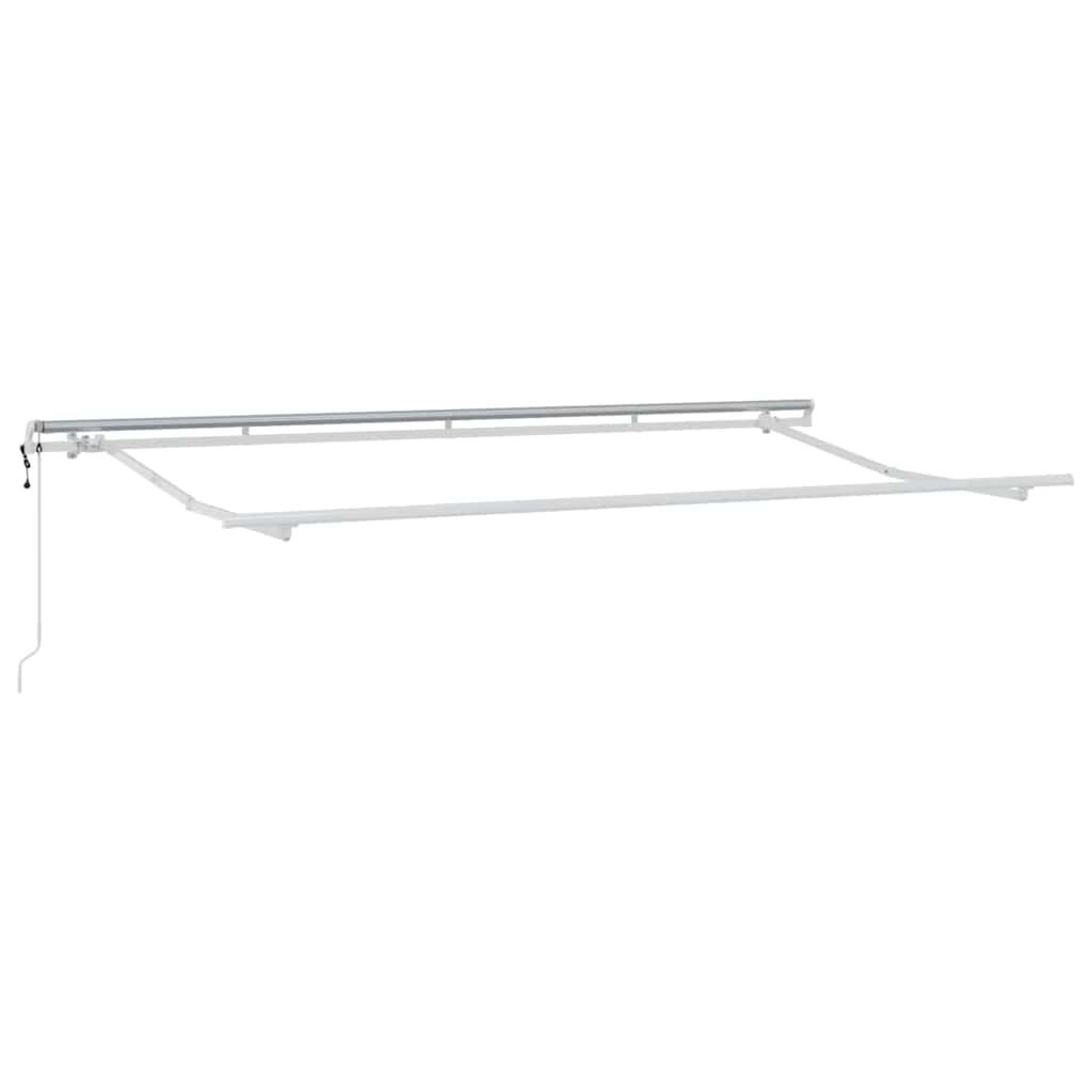 Innvendbar Markise Gul og hvit 400x200 cm 400 x 200 cm 4 x 2 m