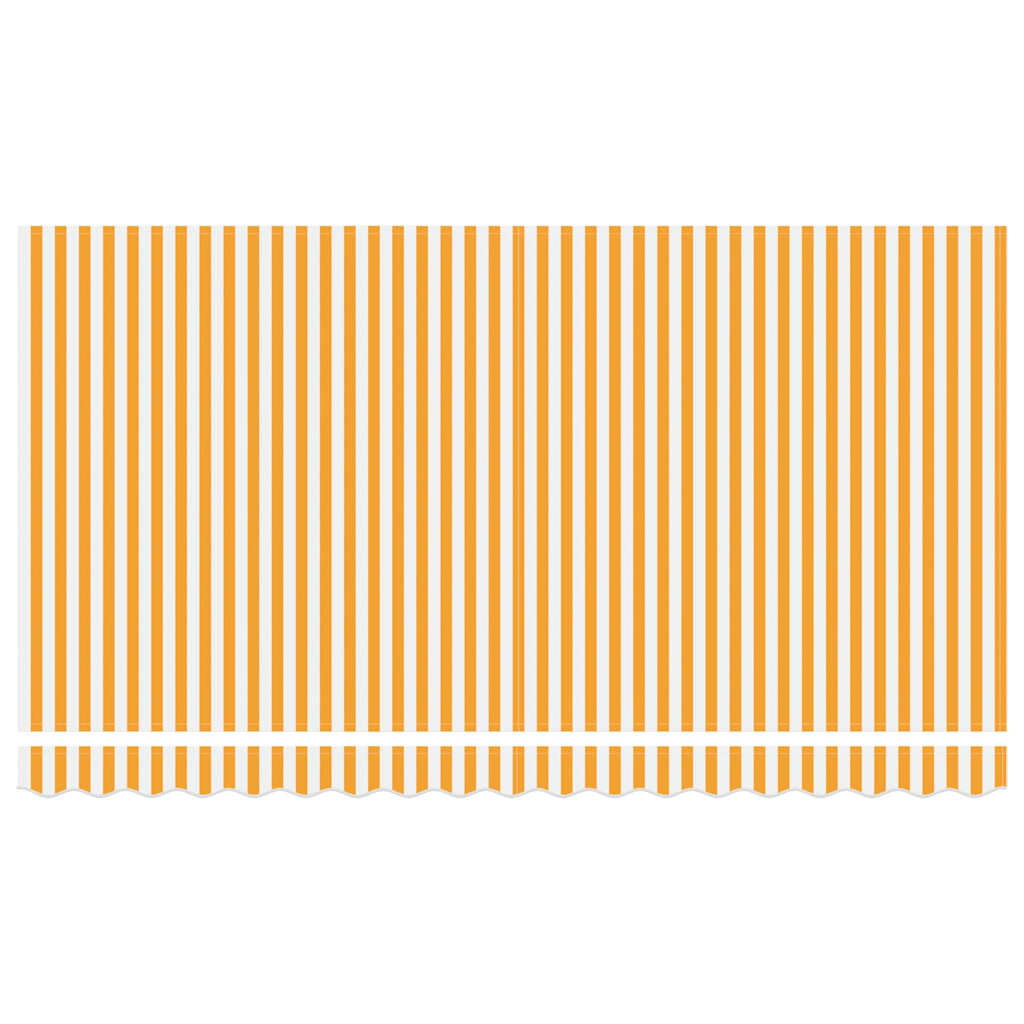 Innvendbar Markise Gul og hvit 400x200 cm 400 x 200 cm 4 x 2 m