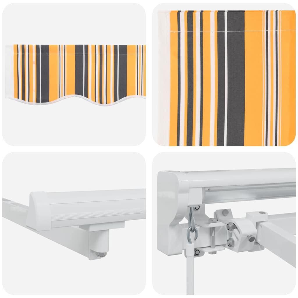 Innvendbar Markise Fargerik stripe 400x200 cm stoff