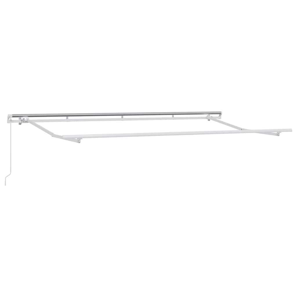 Innvendbar Markise Hvit 400x200 cm 400 x 200 cm 4x2 m