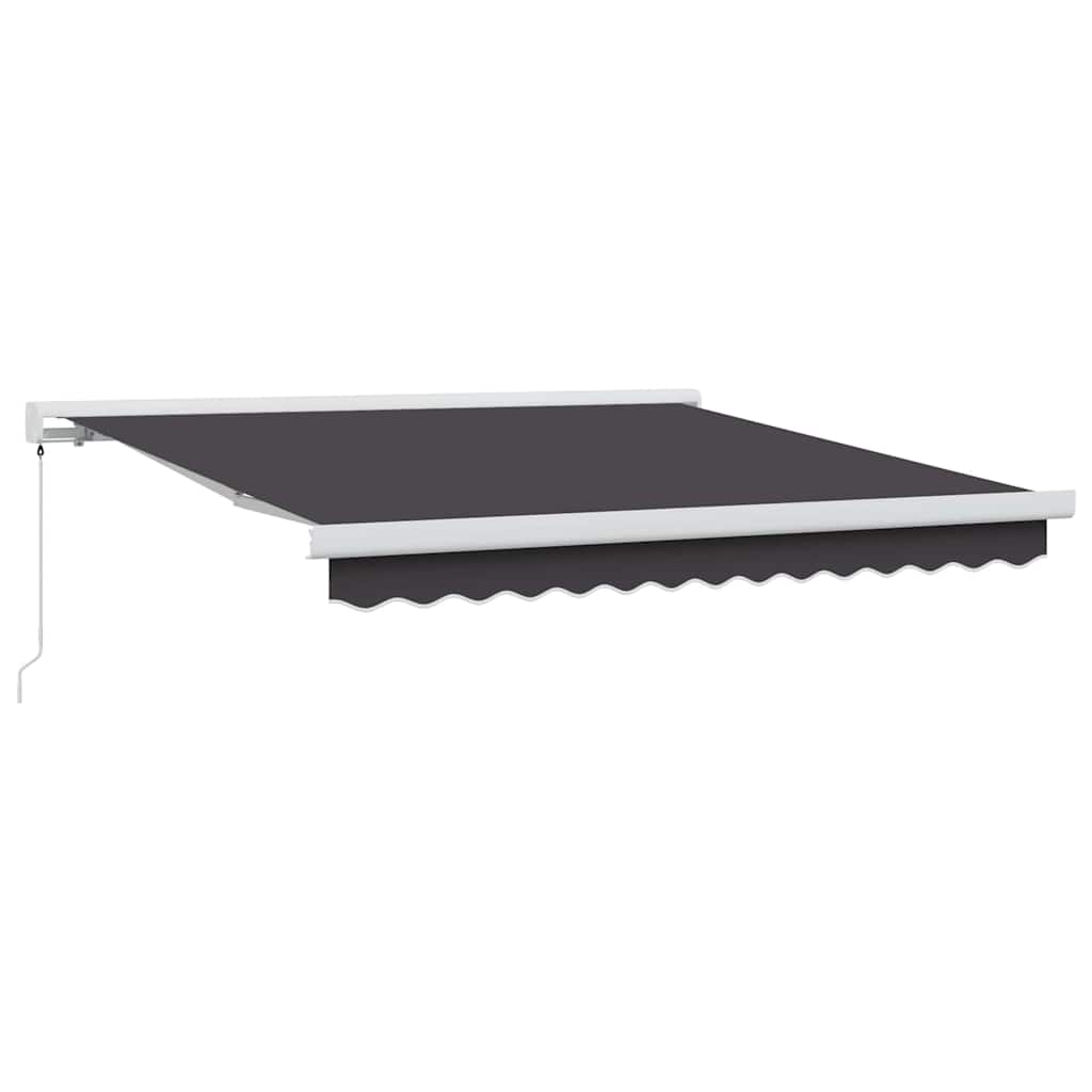 Innvendbar Markise Antrasitt 300 x 250 cm Stoff, Metall