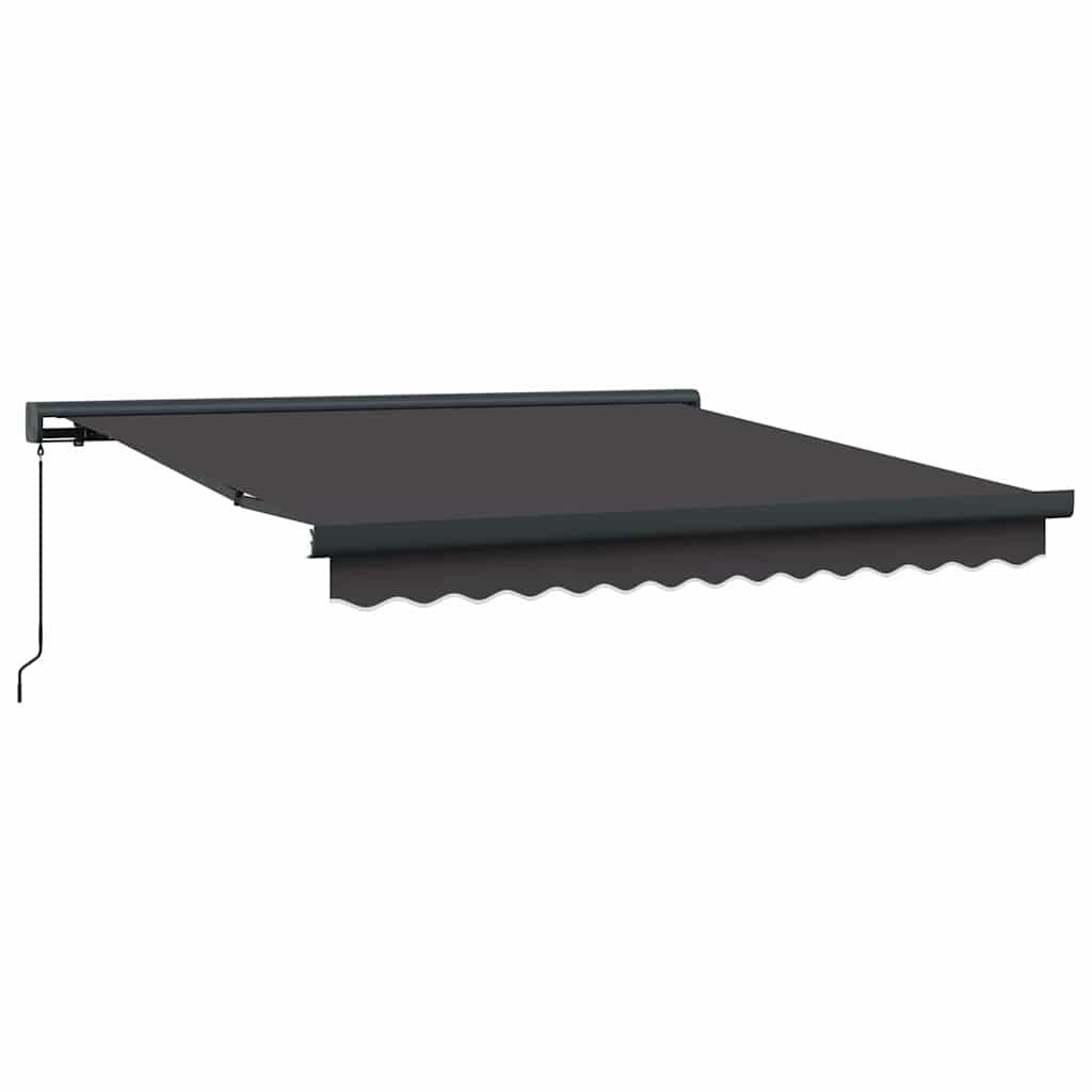 Innvendbar Markise Antrasitt 300 x 250 cm Stoff, Metall