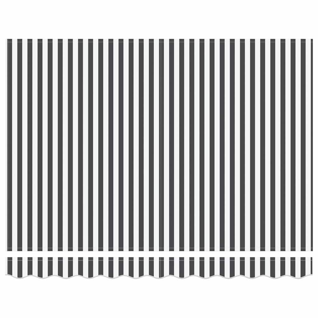 Innvendbar Markise Antrasitt og Hvit 300x250 cm stoff