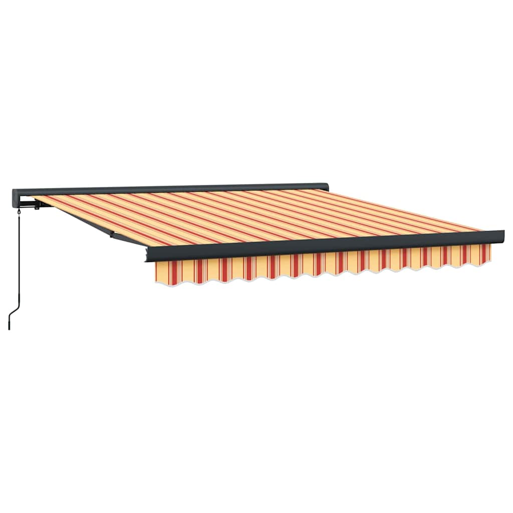 Innvendbar Markise Gul, Oransje 300 x 250 cm Stoff, Metall