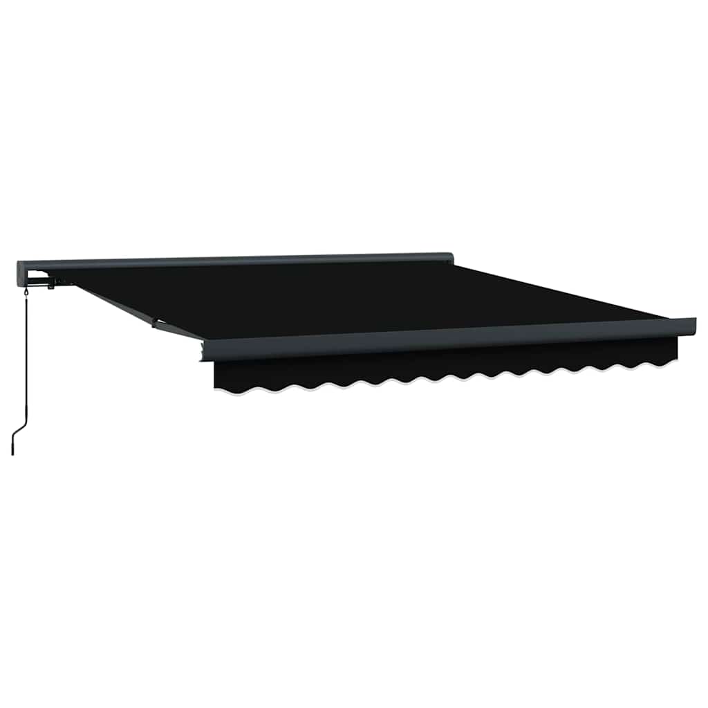 Innvendbar Markise Svart 300 x 250 cm Stoff, Metall