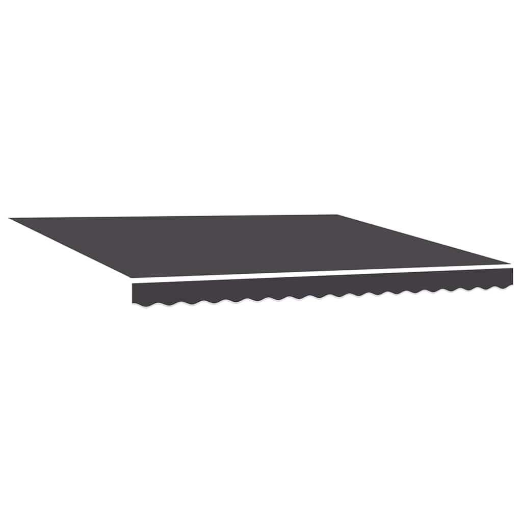 Innvendbar Markise oransje og hvit 350 x 250 cm Stoff, Metall