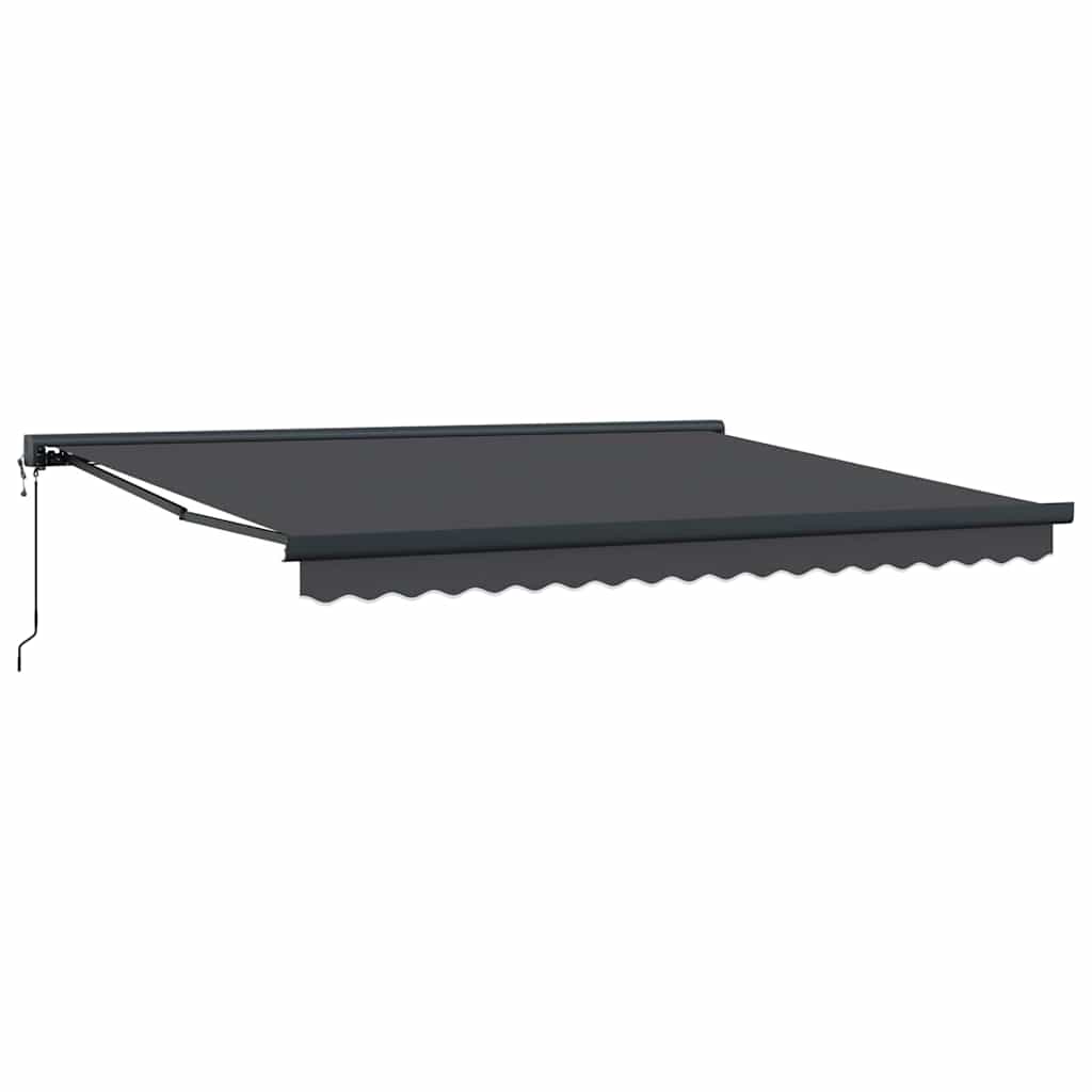 Innvendbar Markise oransje og hvit 350 x 250 cm Stoff, Metall