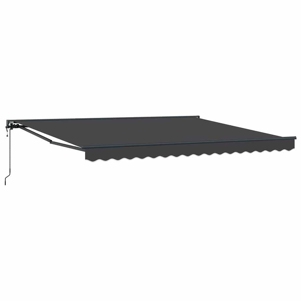 Innvendbar Markise oransje og hvit 350 x 250 cm Stoff, Metall