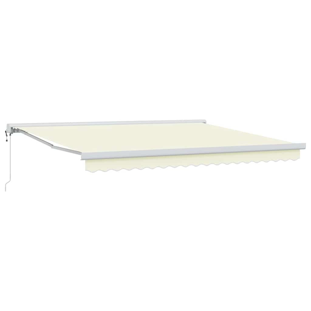 Innvendbar Markise Krem 400 × 300 cm Stoff, Metall