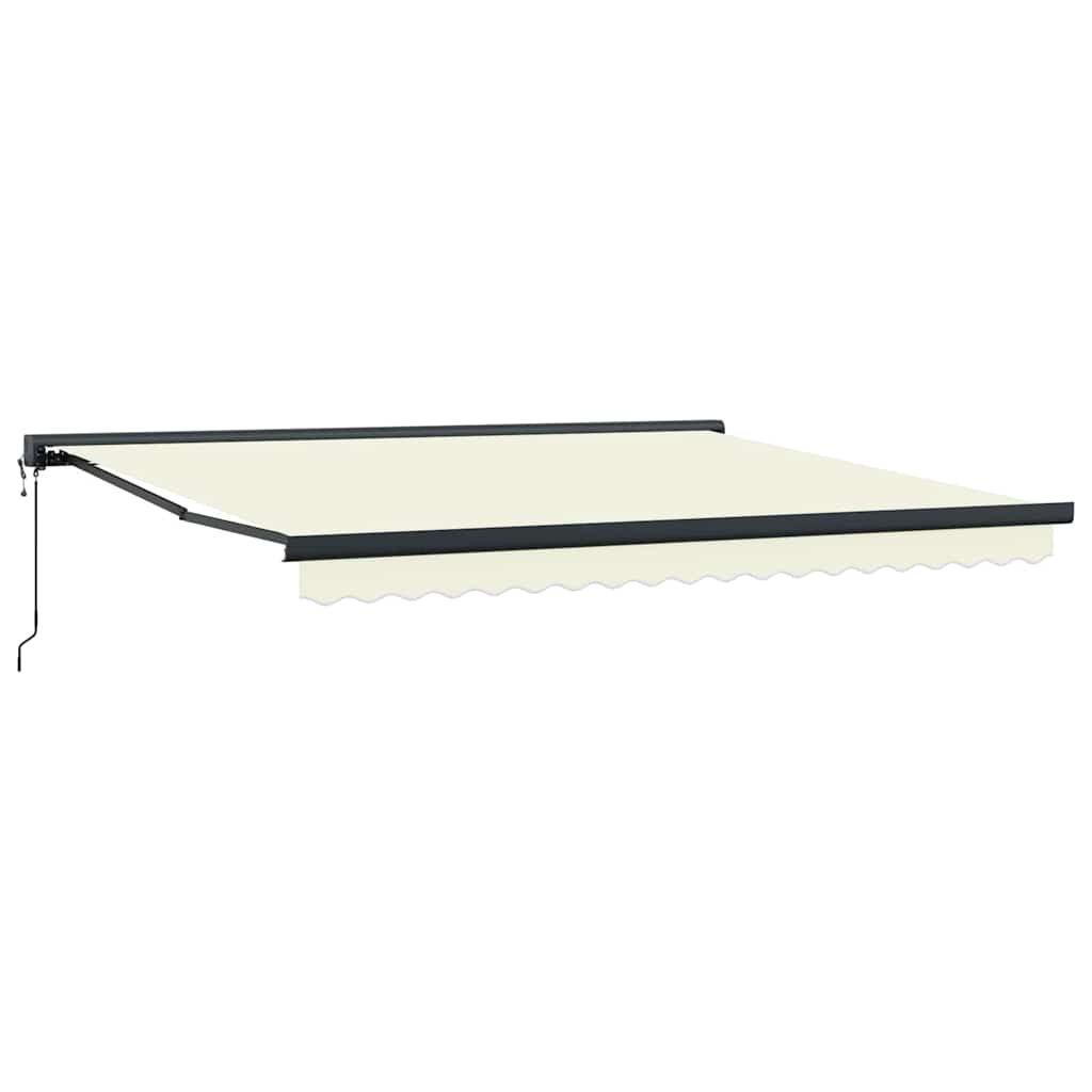 Innvendbar Markise Krem 400 × 300 cm Stoff, Metall