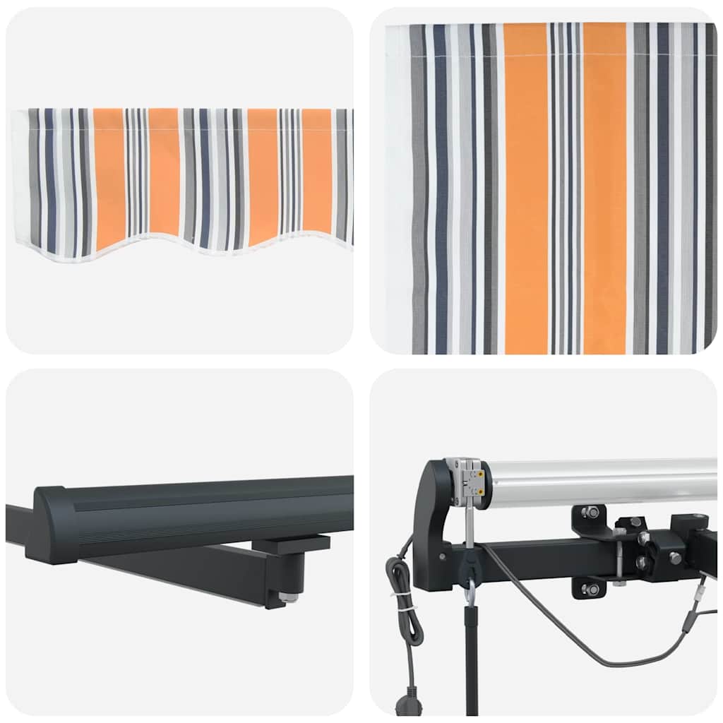 Innvendbar Markise med Flerfarget 450 × 300 cm stoff