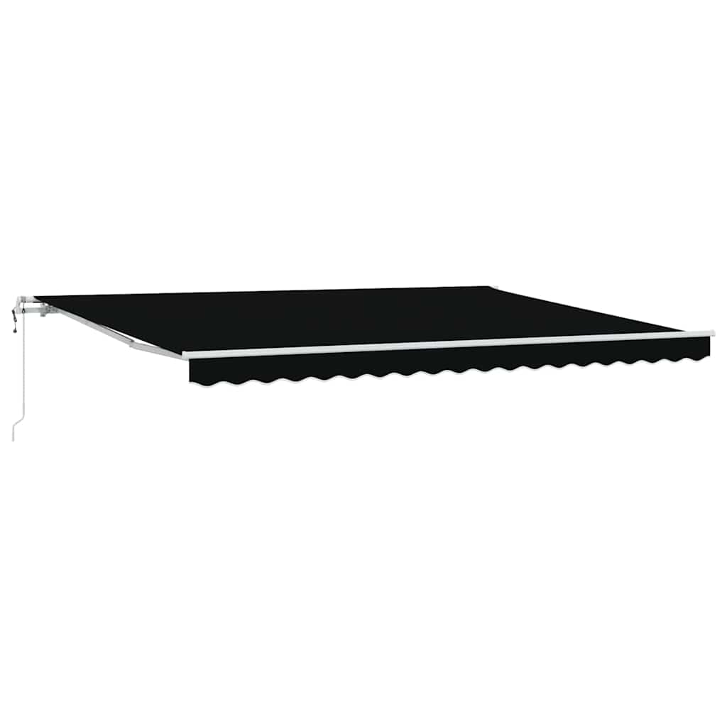 Innvendbar Markise 450 × 300 cm Svart