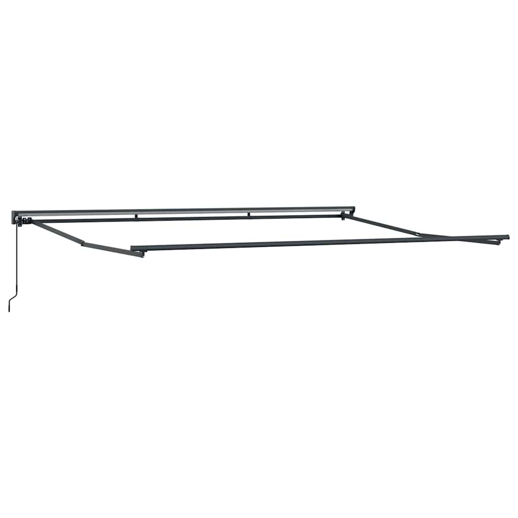 Innvendbar Markise Svart 450x300 cm stoff