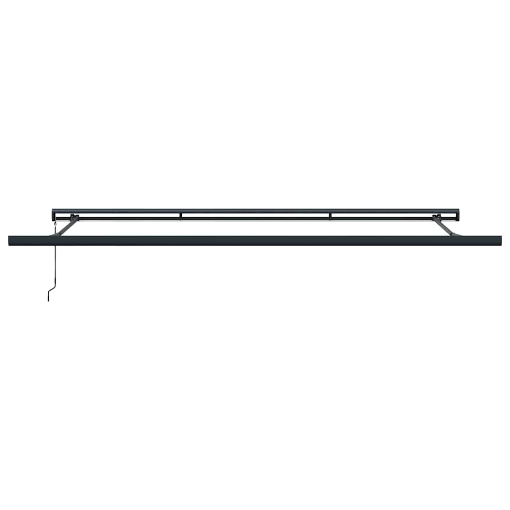 Innvendbar Markise Blå og hvit 500 × 300 cm Stoff og Metall