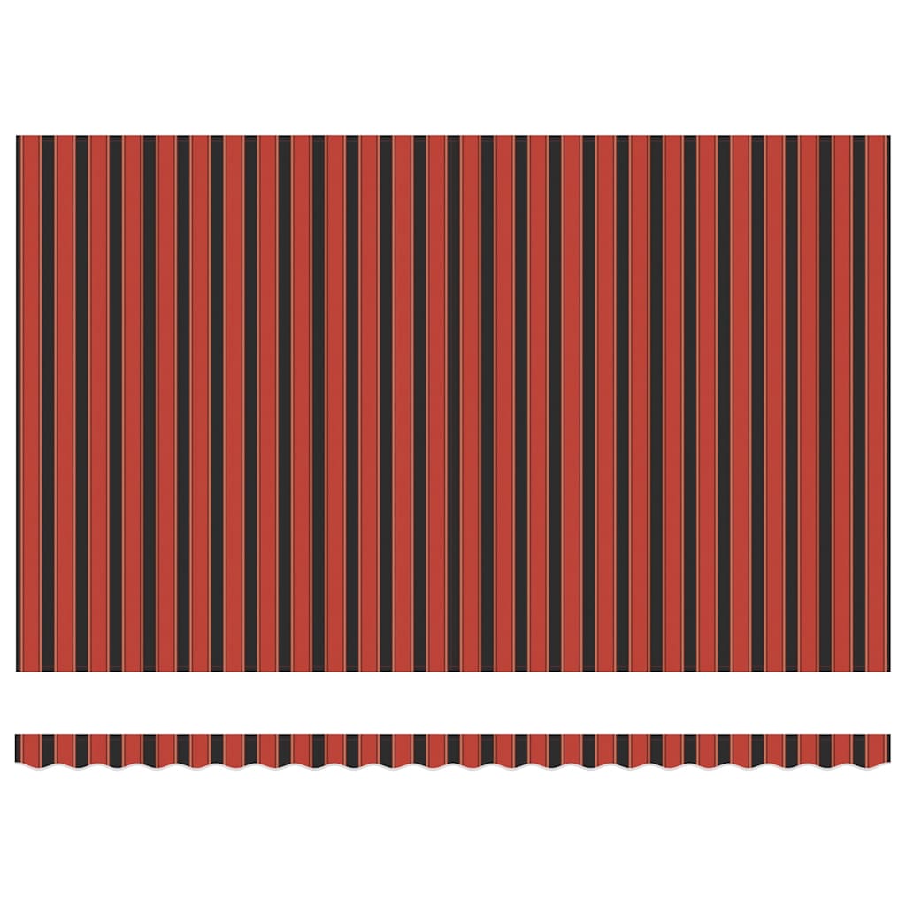 Manuell Utrekksmarkise Oransje og Brun 500x300 cm