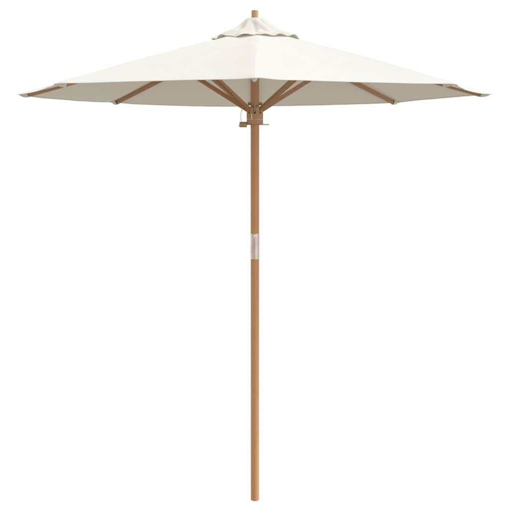 Hageparasol Kremhvit 217x230 cm Bambus