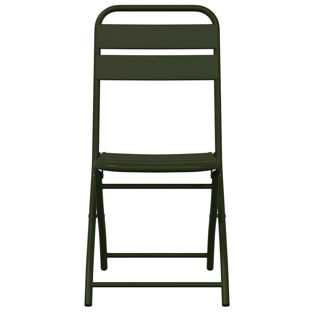 Hage Folding Stol 2 pcs grønn 55 x 56.5 x 91cm Stål