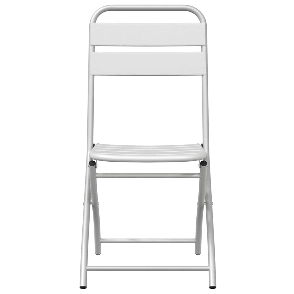 Hage Folding Stol 2 pcs Hvit 55 x 56.5 x 91cm Stål
