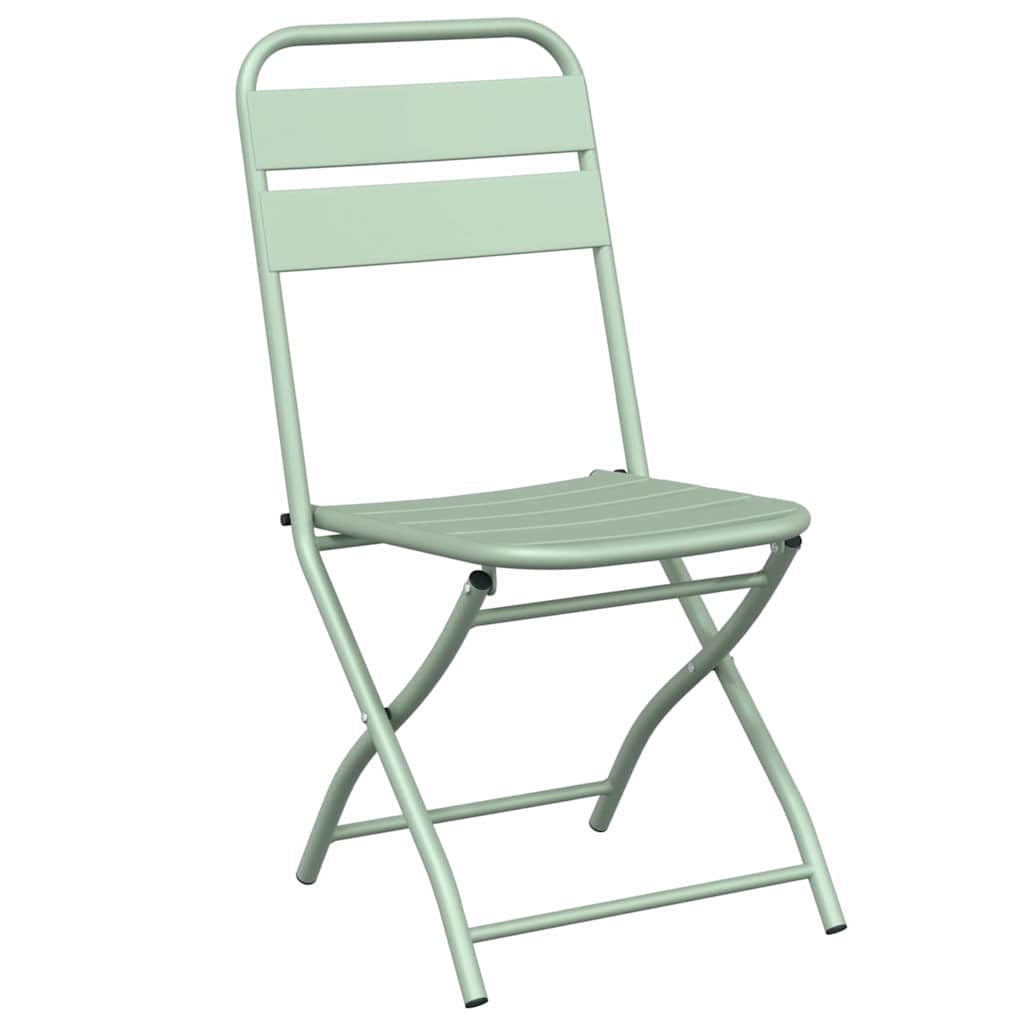 Hage Folding Stol 2 pcs grønn 55 x 56.5 x 91cm Stål