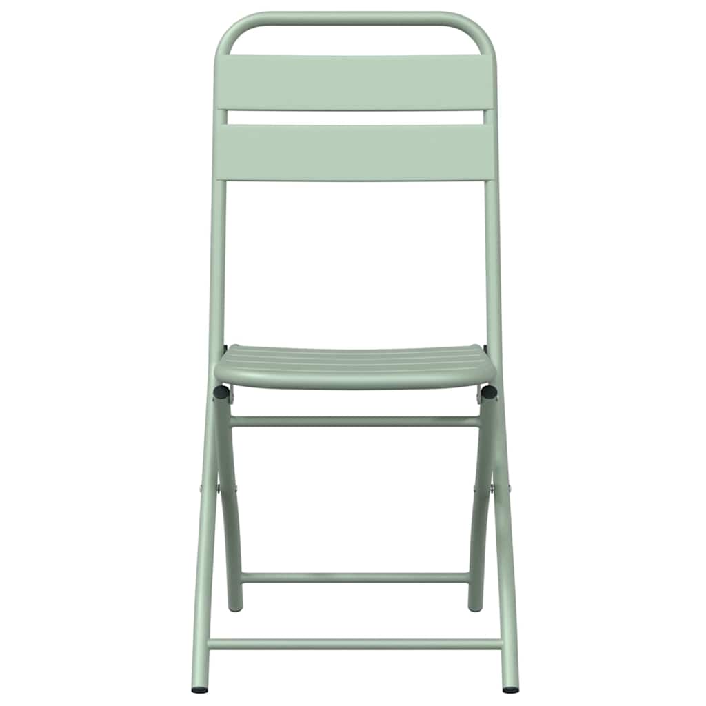 Hage Folding Stol 2 pcs grønn 55 x 56.5 x 91cm Stål