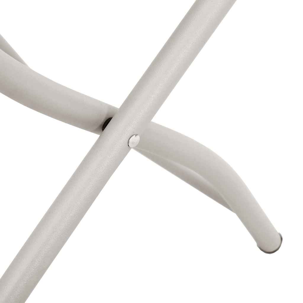 Hage Folding Stol 2 pcs Beige 55 x 56.5 x 91cm Stål