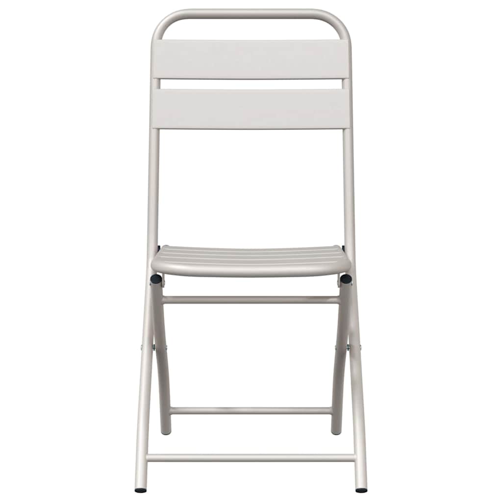 Hage Folding Stol 2 pcs Beige 55 x 56.5 x 91cm Stål